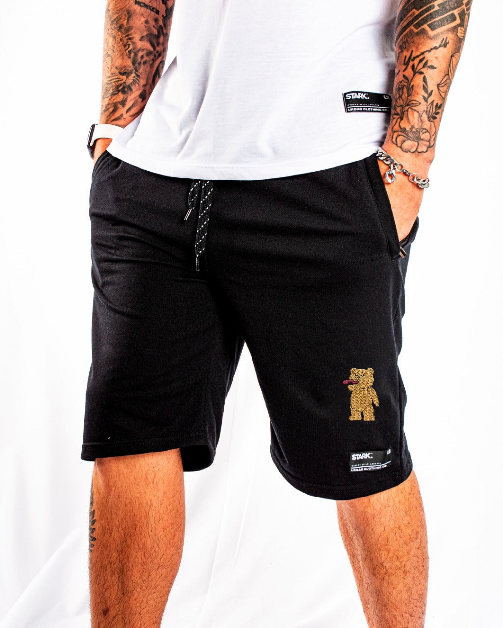 Pantaloneta negra oso - Stark Brand
