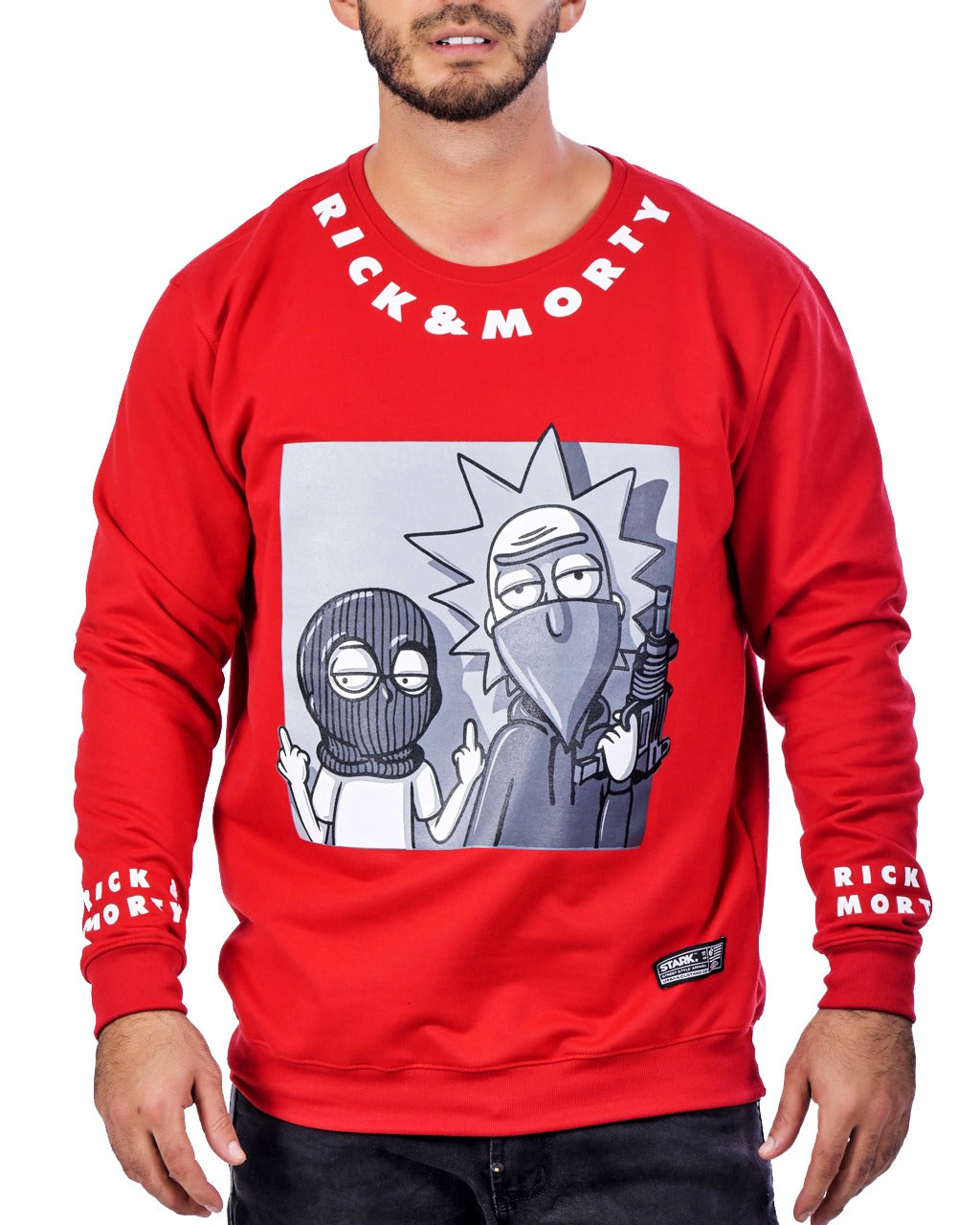 Buzo Rojo rick & Morty - Stark Brand