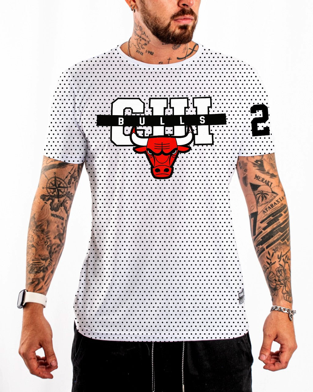 CAMISETA Bulls blanco puntos - Stark Brand