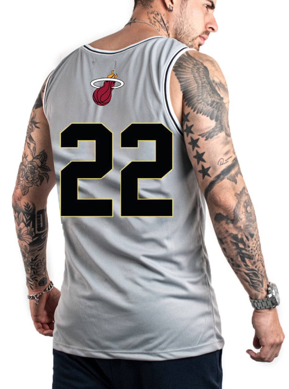 Camisilla gris miami 22 - Stark Brand