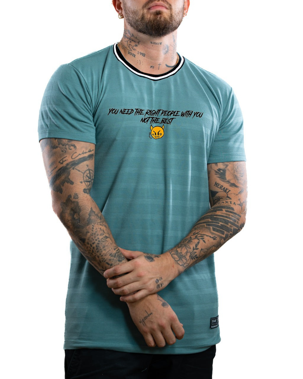 Camiseta rib pique carita - Stark Brand