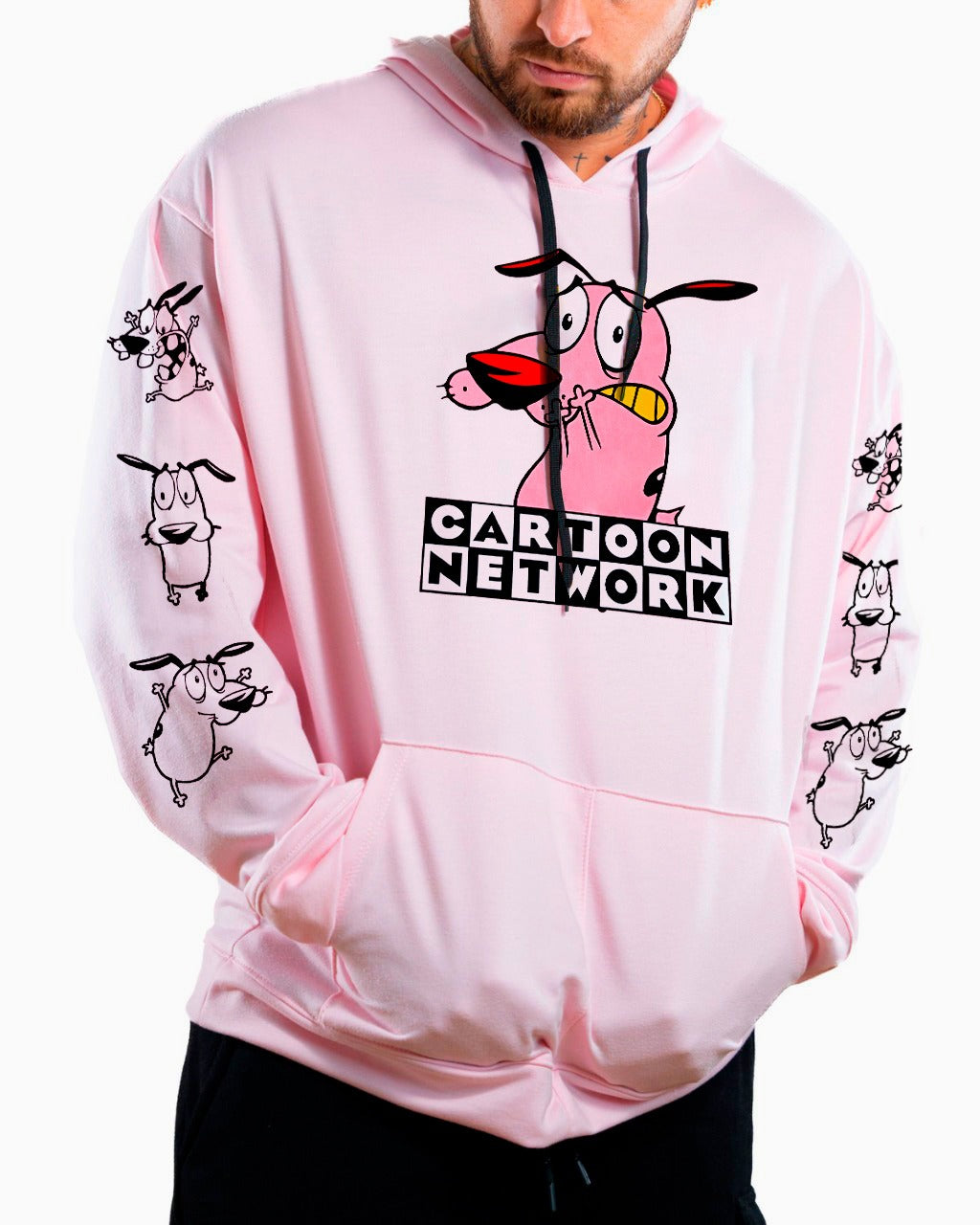 Buzo rosado cartoon capucha - Stark Brand