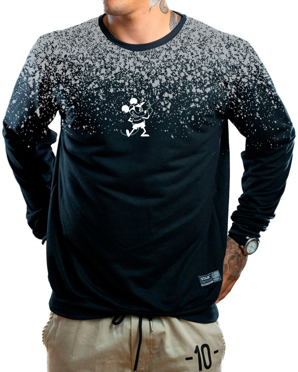 Buzo negro mck splash - Stark Brand
