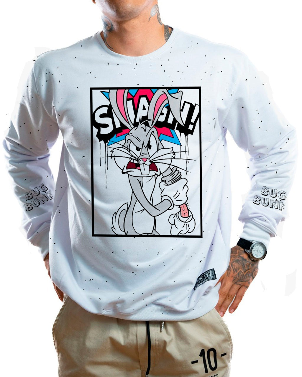 Buzo blanco smash bunny - Stark Brand