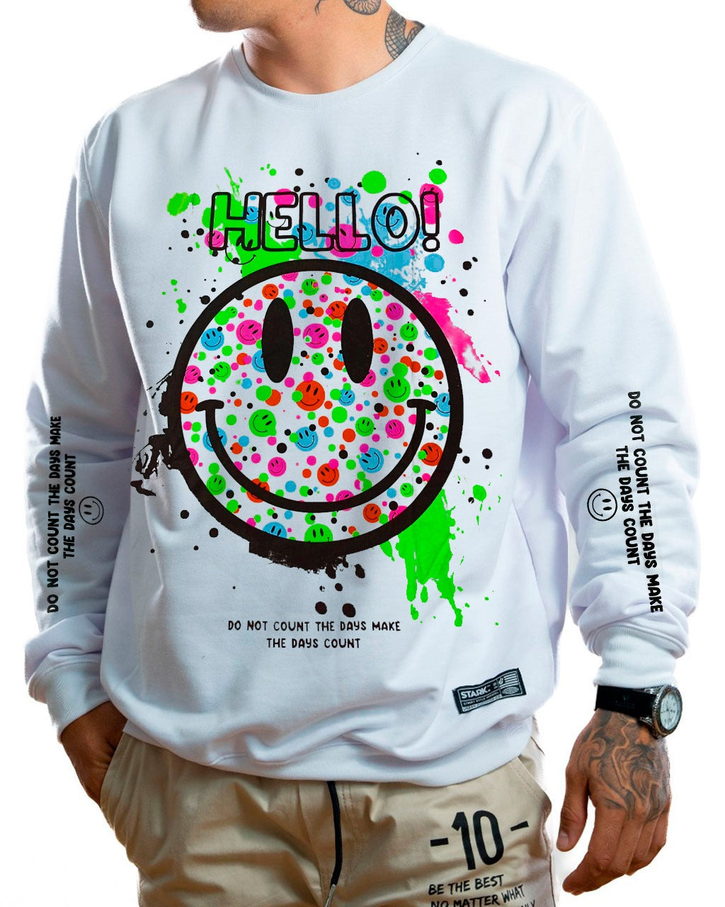 Buzo blanco hello - Stark Brand