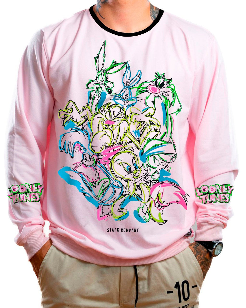Buzo rosado looney neon - Stark Brand
