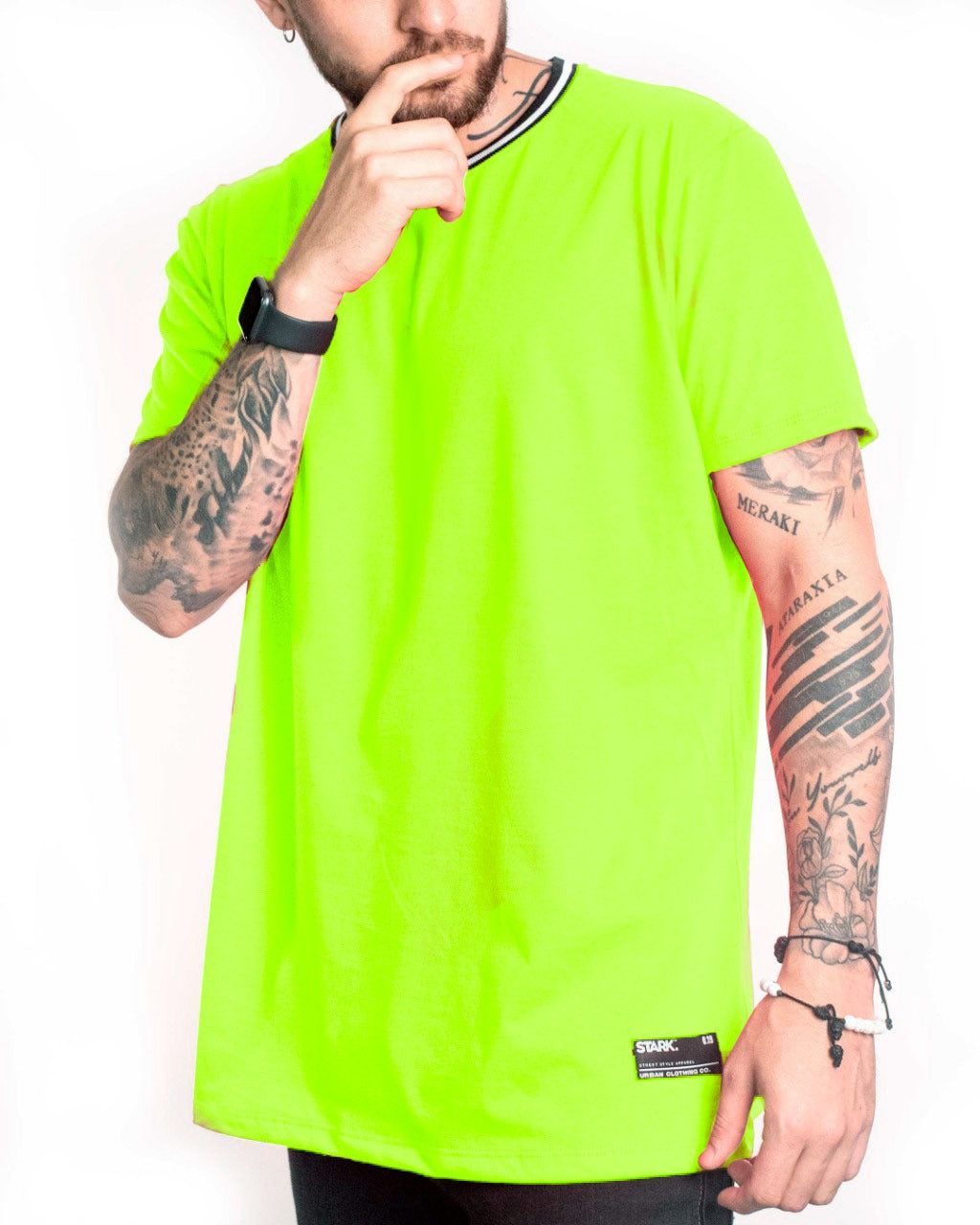 Basica rib verde neon - Stark Brand