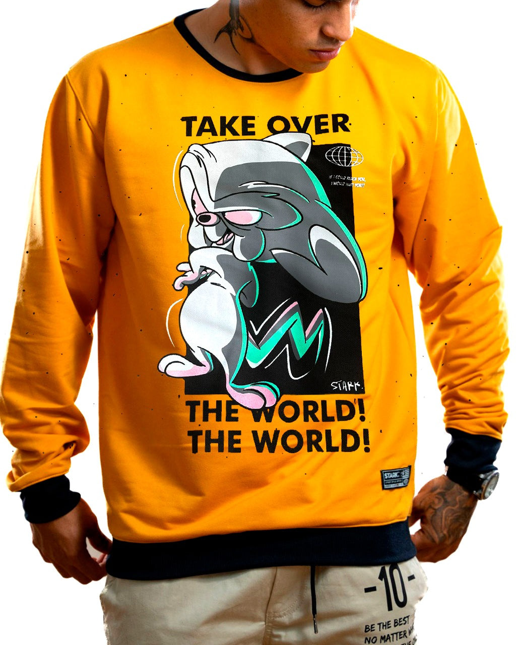 Buzo mostaza cerebro take over - Stark Brand