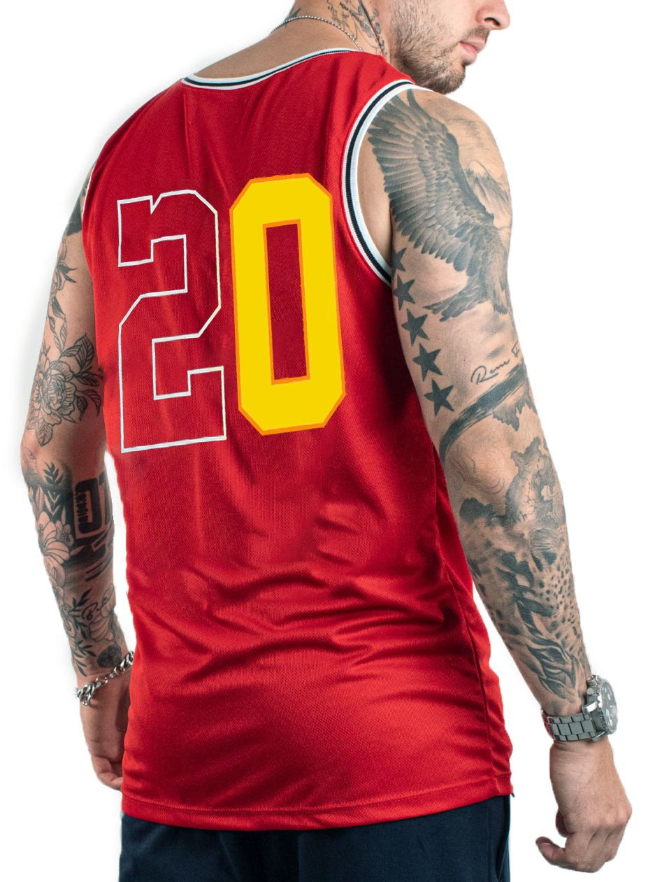 Camisilla roja miami 20 - Stark Brand