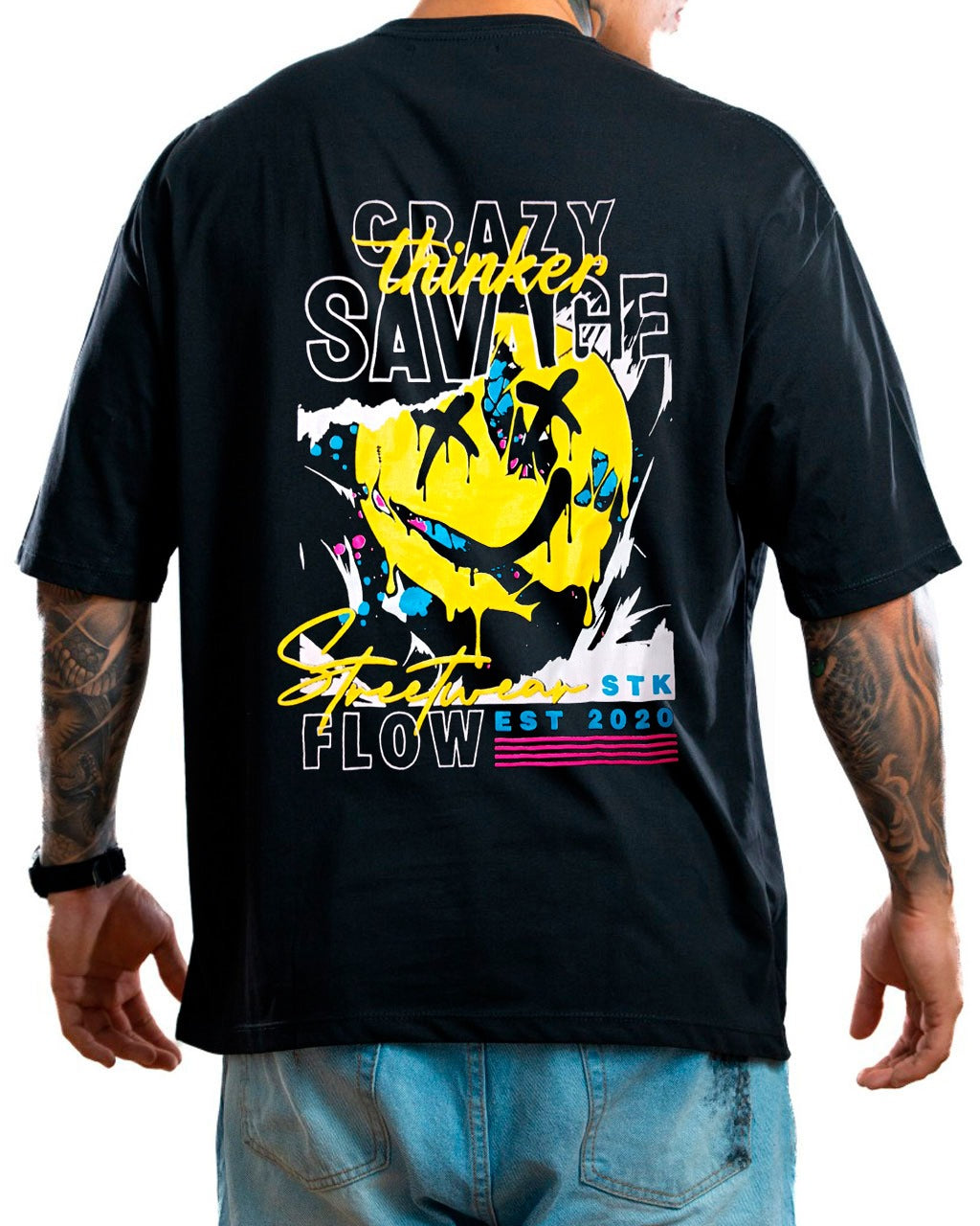 Oversize negro crazy flow