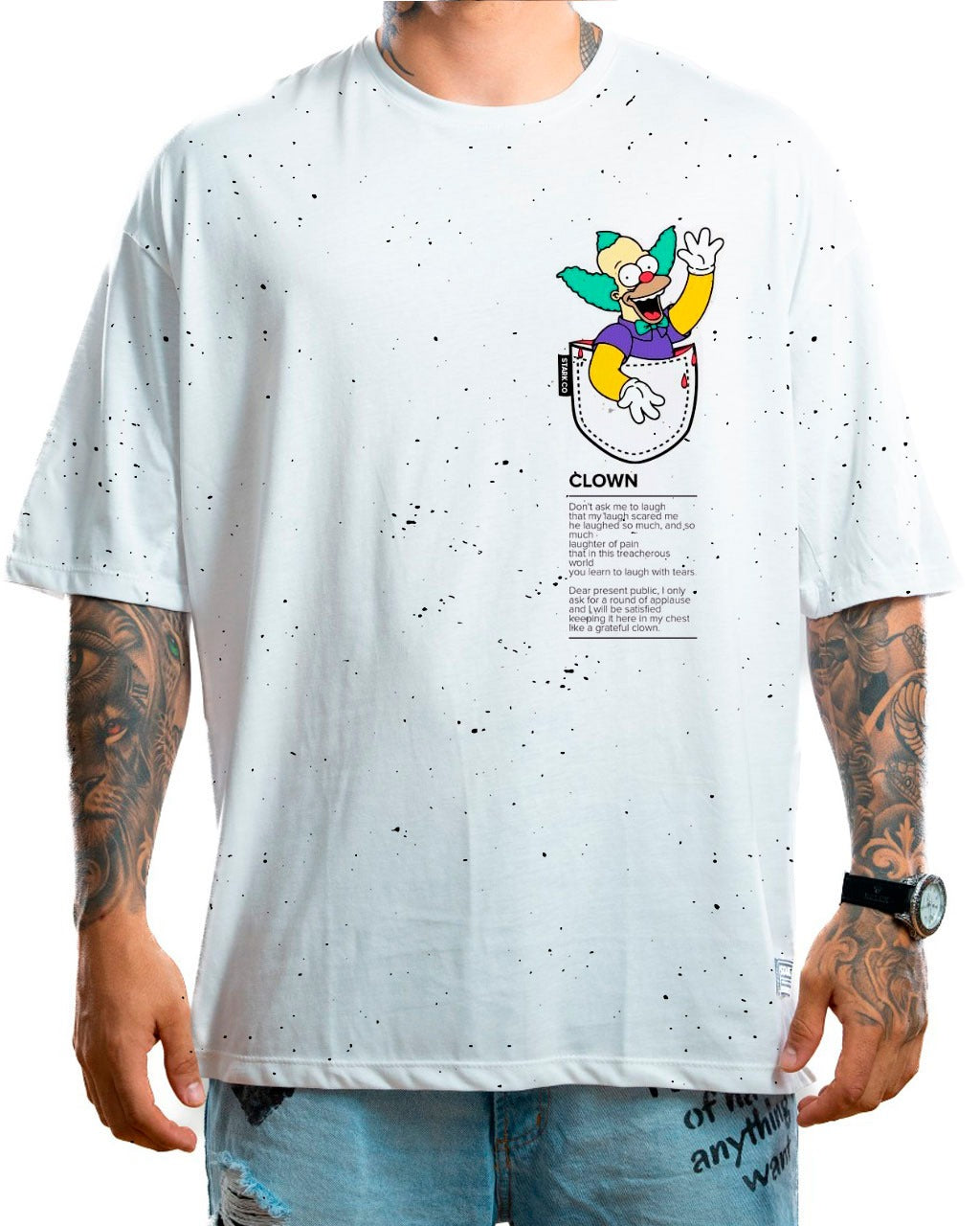 Oversize blanca clown