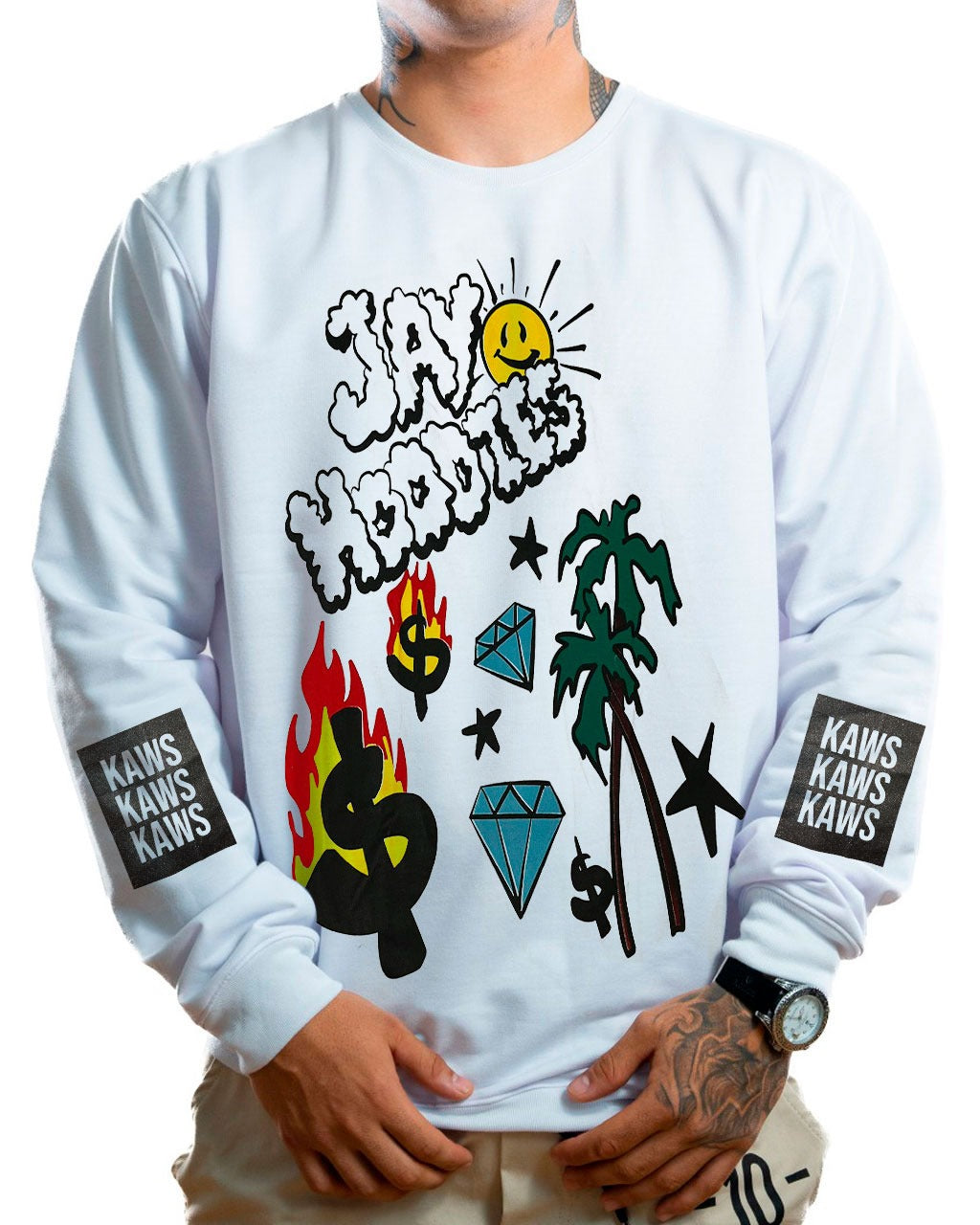 Buzo blanco jay hoodies