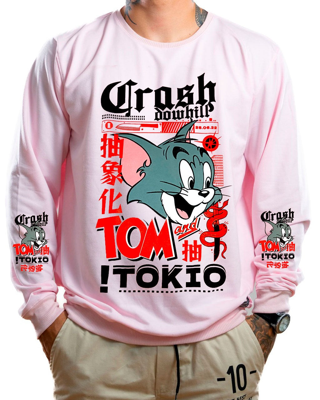 Buzo rosado tom crash
