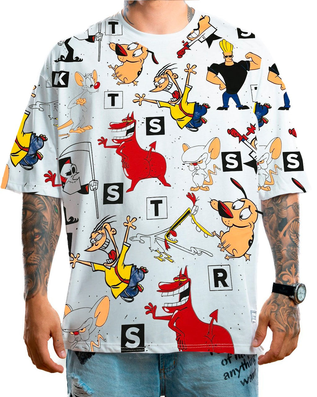 Oversize blanca cartoon