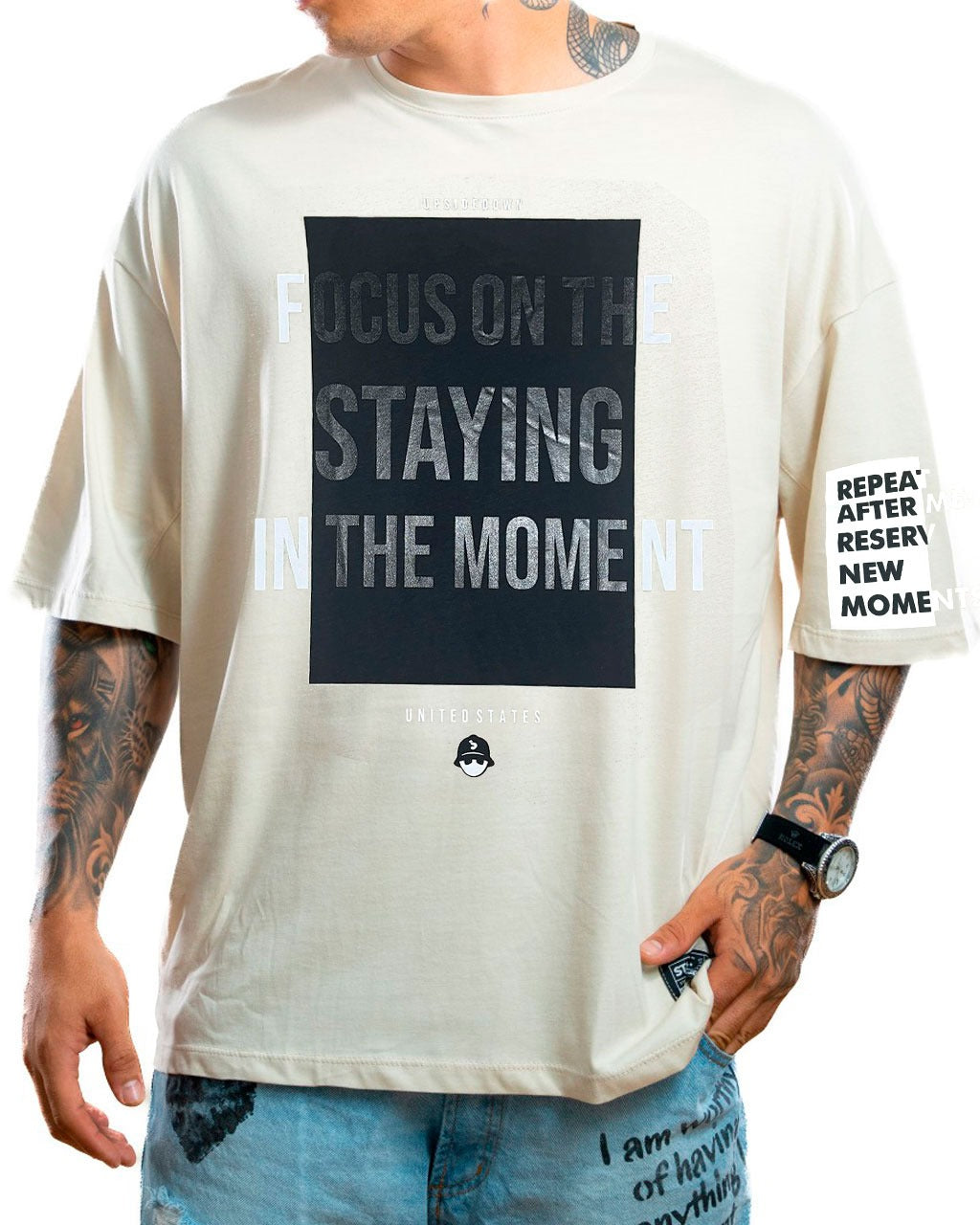 Oversize beige focus