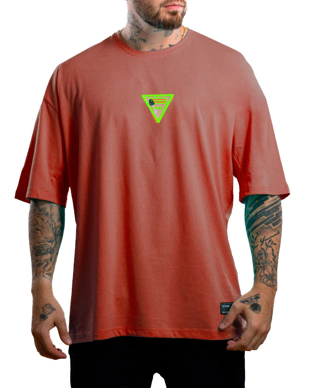 Oversize terracota aplique cierre