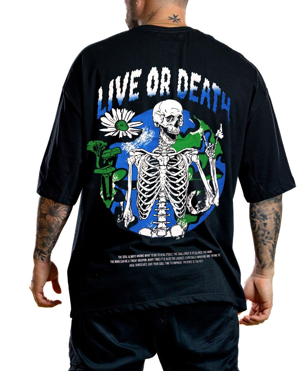 Oversize negra live or Death
