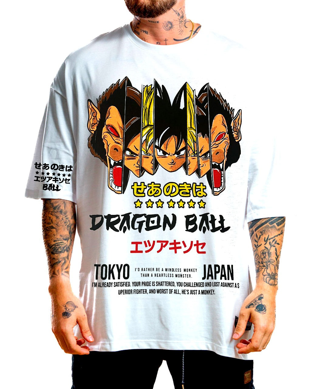 Oversize blanca dragon ball ozaru