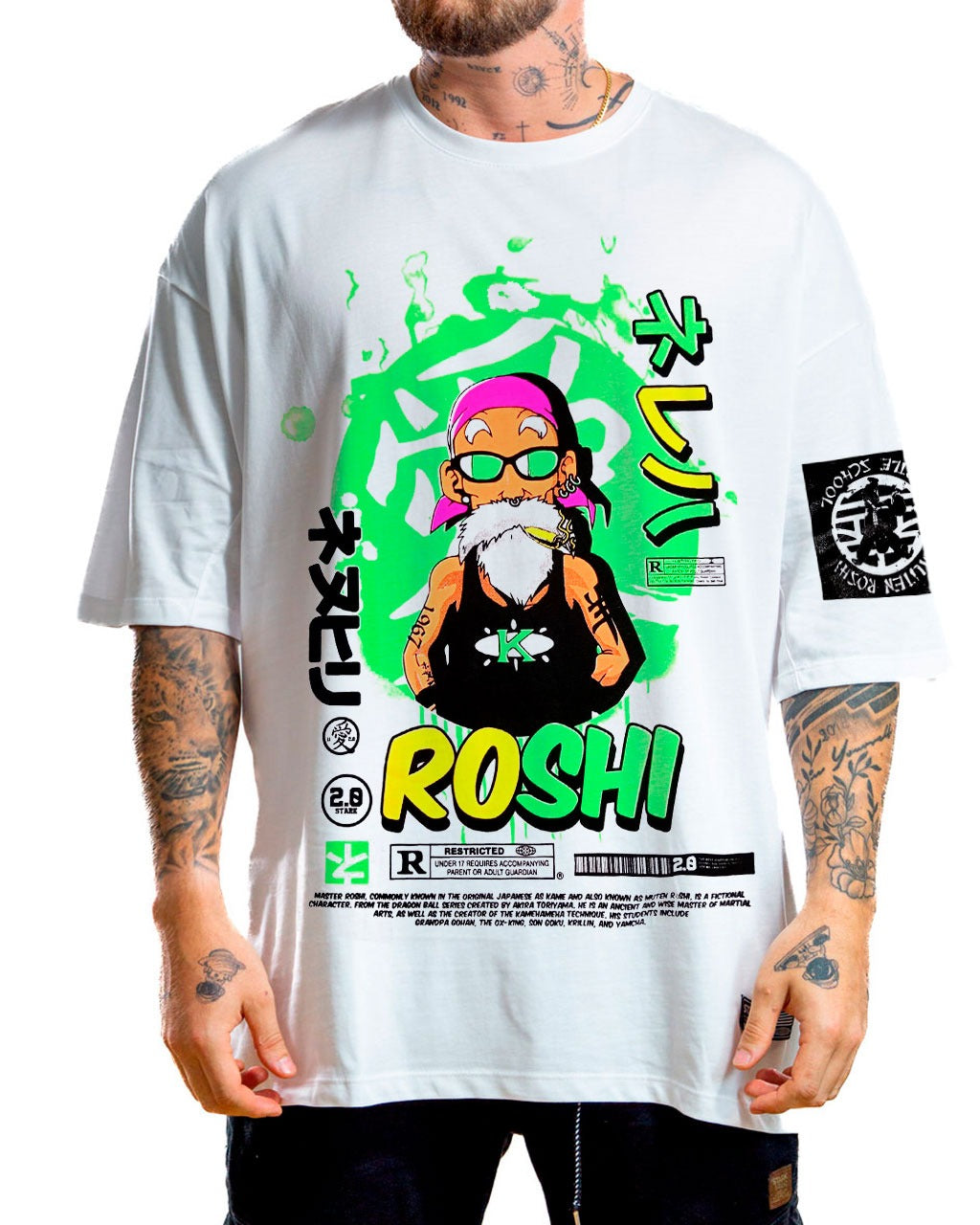 Oversize blanca roshi neon