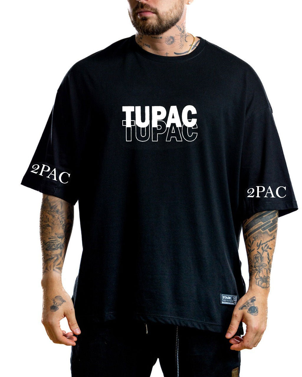 Oversize Negra Missing 2Pac