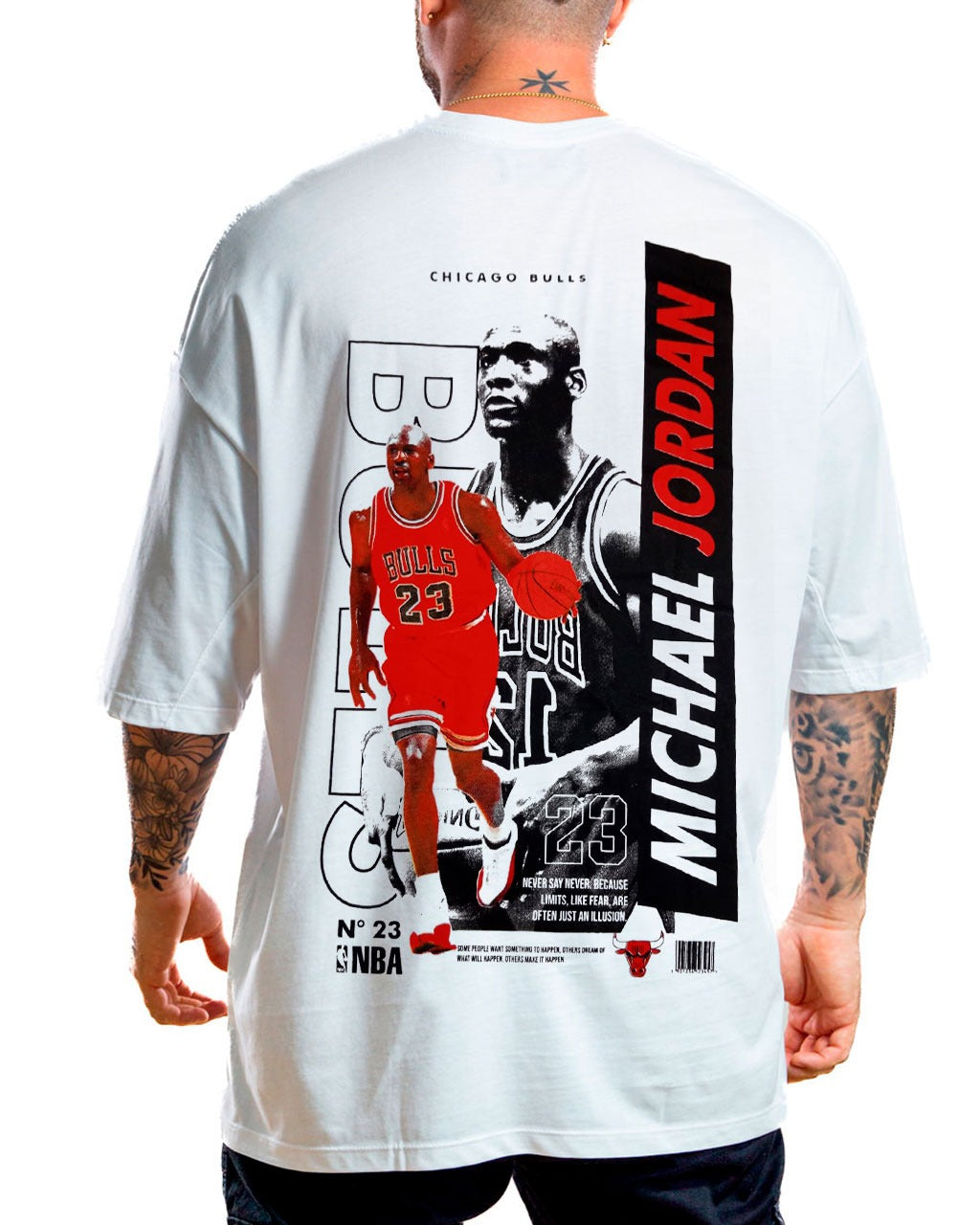 Oversize blanca Jrdan retro