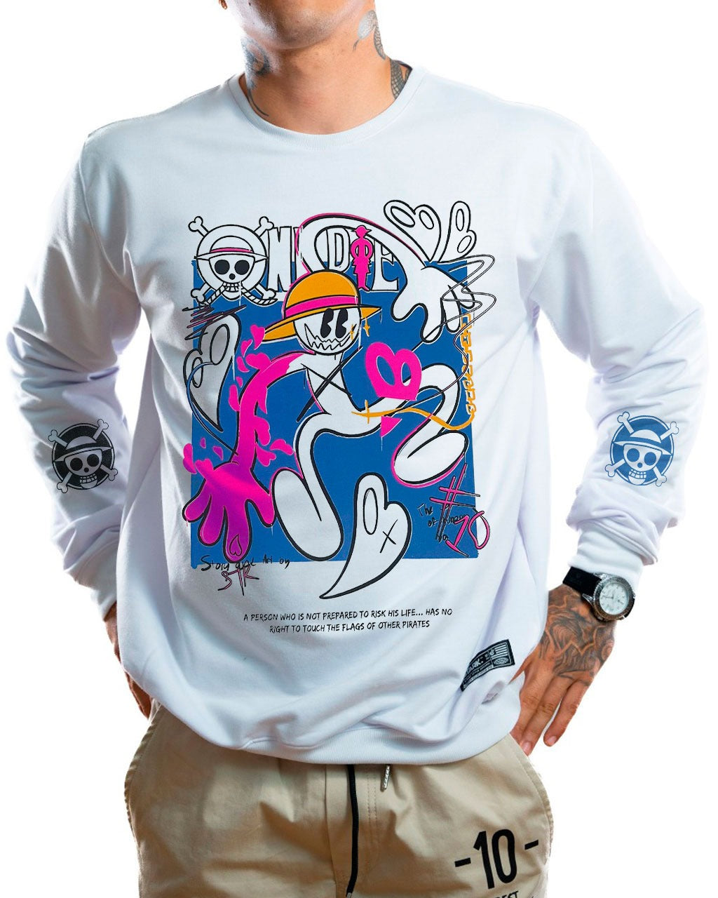 Buzo Blanco One Piece Splash - Stark Brand