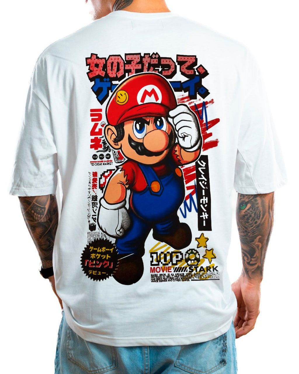 Oversize Mario Letras Chinas