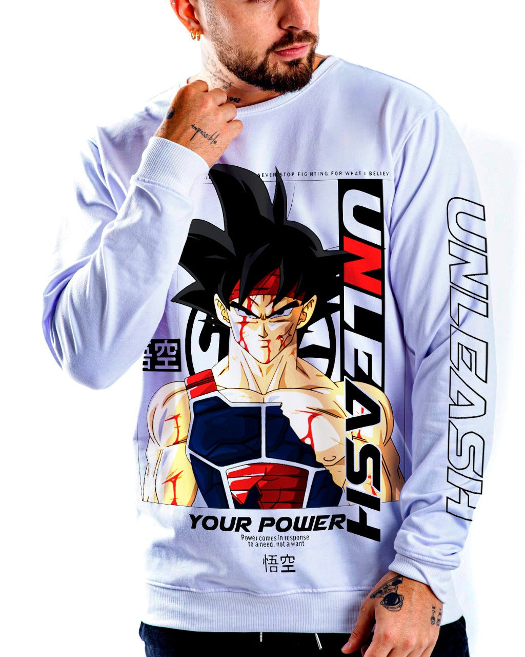 Buzo Blanco Goku POWER - Stark Brand