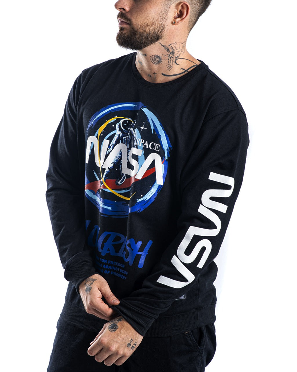 Buzo Negro Nasa Space - Stark Brand