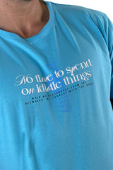 Camiseta Azul No Time To Spend