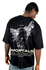 Oversize Negra Inmortals Calavera Alto Gramaje