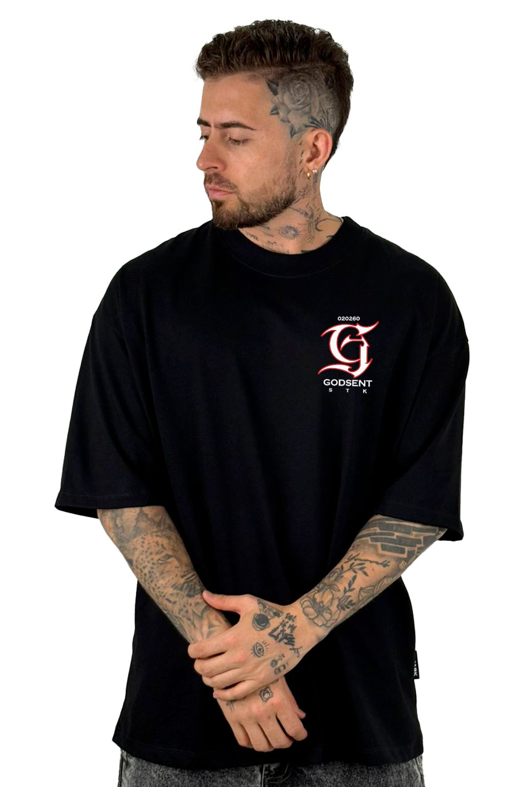 Oversize Negra Godsent Alto Gramaje