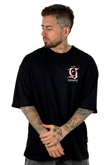Oversize Negra Godsent Alto Gramaje