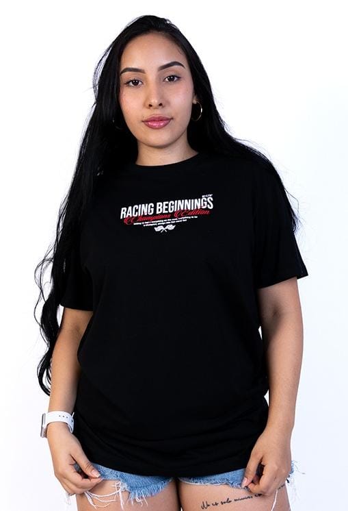 Camiseta Negra Racing Beginnings