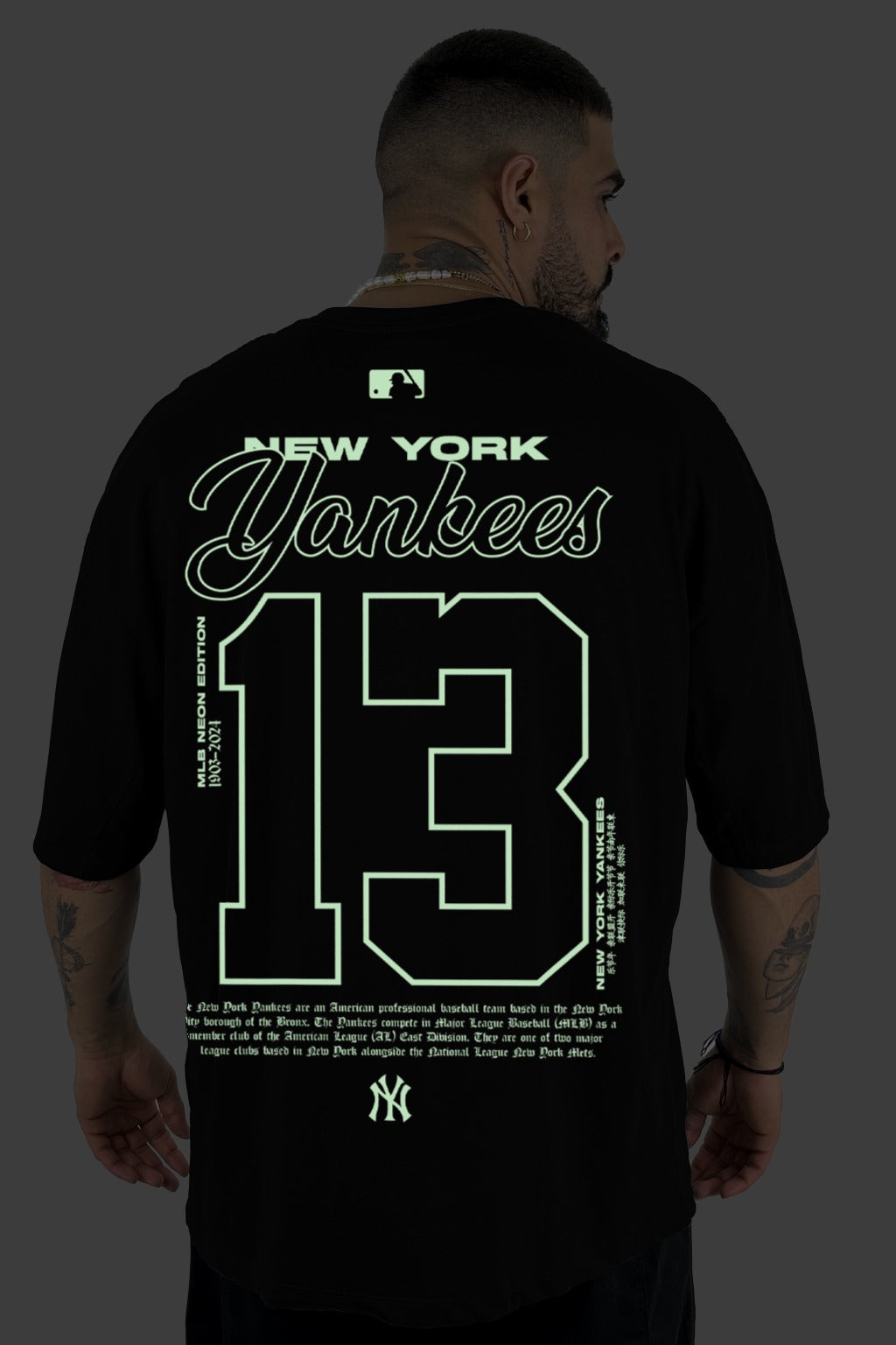 Oversize Negra Luminescence Yankees