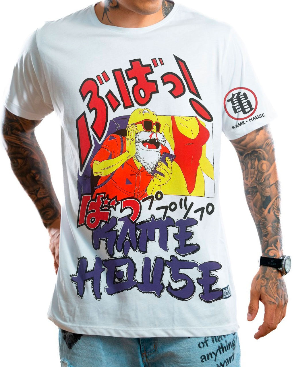 Camiseta Blanca Roshi Kame Hause