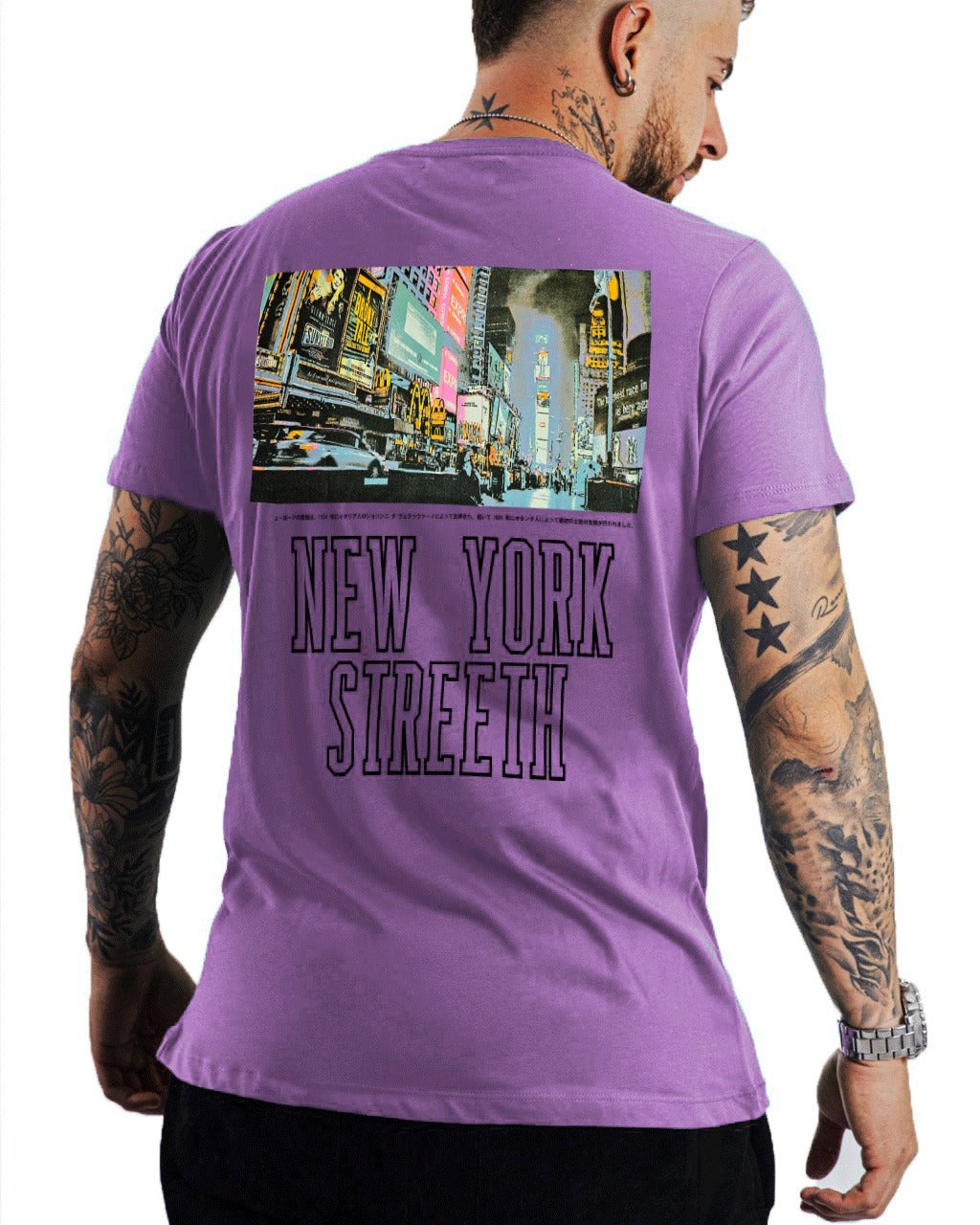 Camiseta Lila New York Streeth