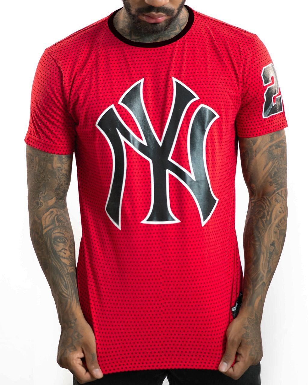 Camiseta Roja Logo yankees