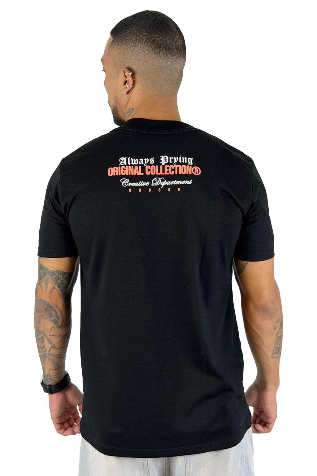 Camiseta Negra Always Prying Alto Gramaje