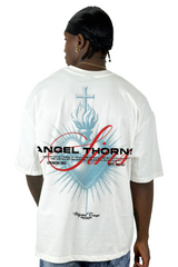 Oversize Blanca Angel Thorns Alto Gramaje
