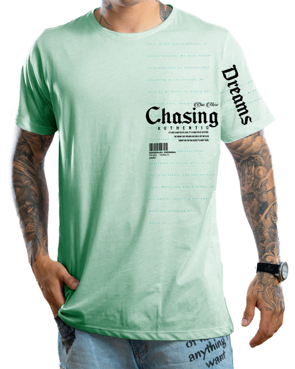 Camiseta Verde Chasing