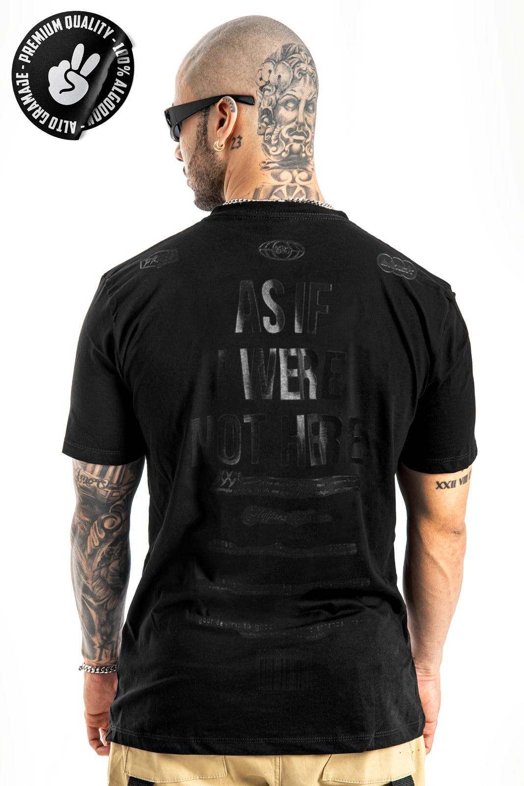 Camiseta Negra Nothere Alto Gramaje