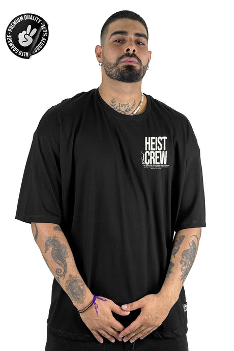 Oversize Negra Heist Crew Alto Gramaje