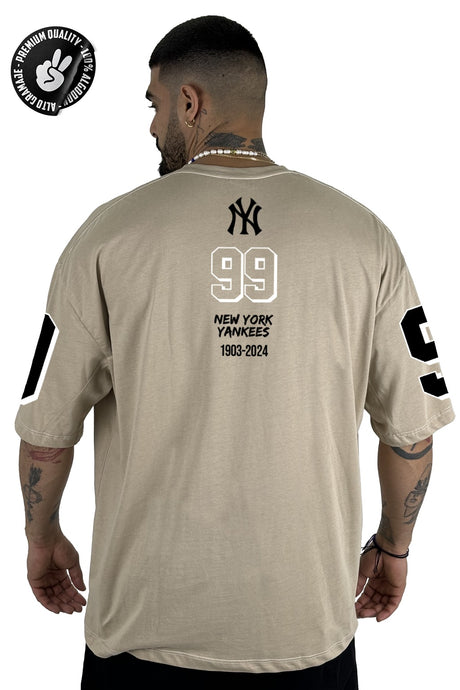 Oversize Beige Yankees 99 Alto Gramaje