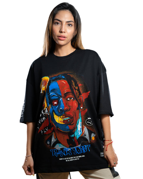 Oversize negra travis fly