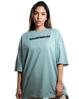 Oversize Verde Seco X letra china