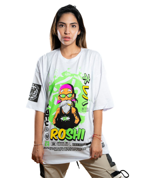 Oversize blanca roshi neon