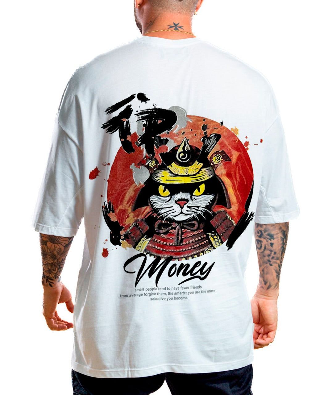 Oversize Blanca Samurai Cat