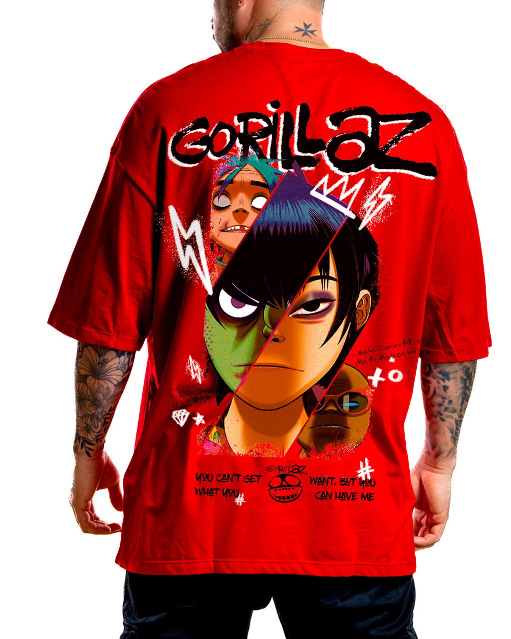 Oversize Roja Gorillaz