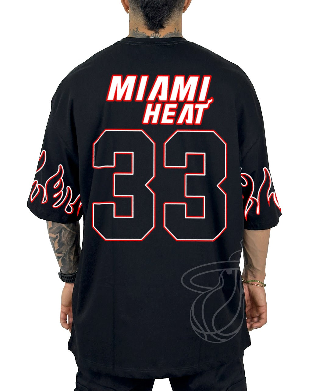 Oversize Negra Miami Heat 33